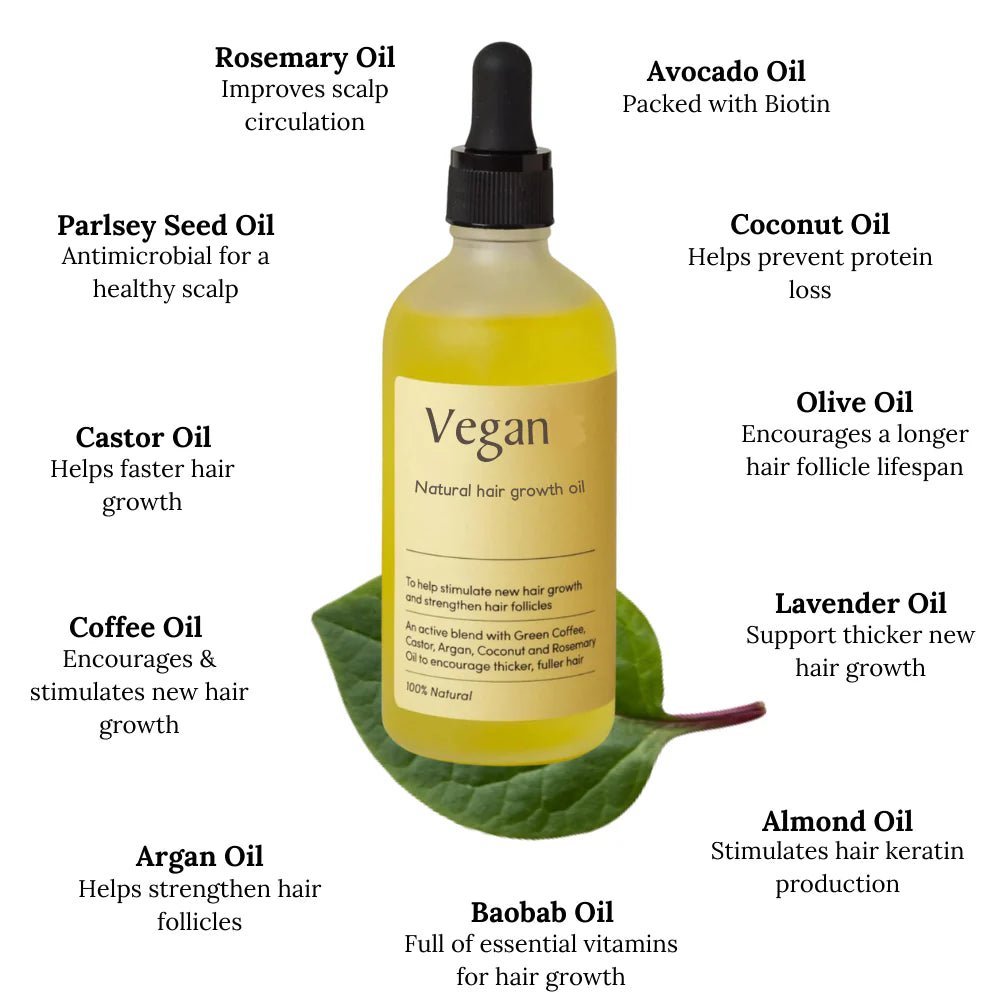 Avora Natural Vegan Hair Growth Oil